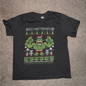 Marvel 2xl Hulk Christmas T-Shirt